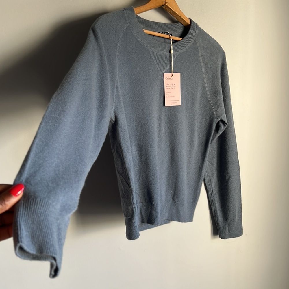 NEW Quince Mongolian Shrunken Cashmere Sweater - Picture 2 of 8